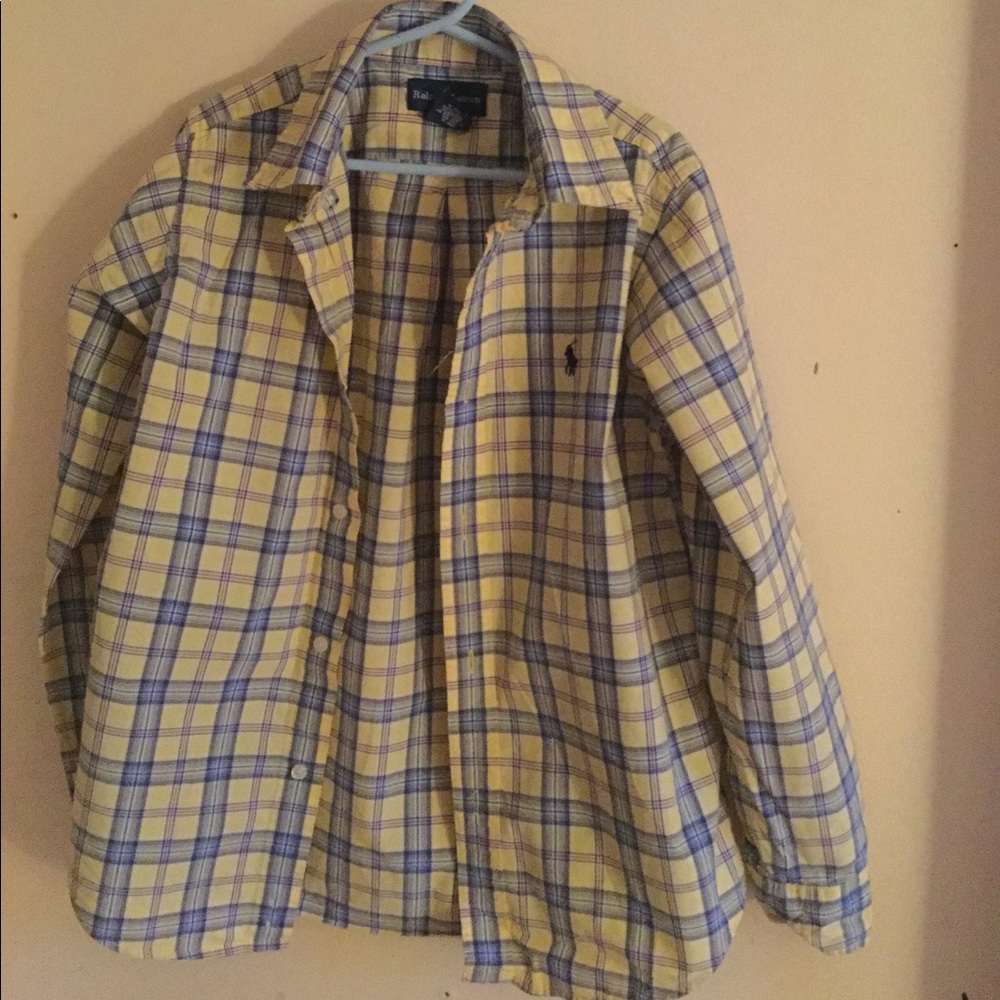 Button down boys polo